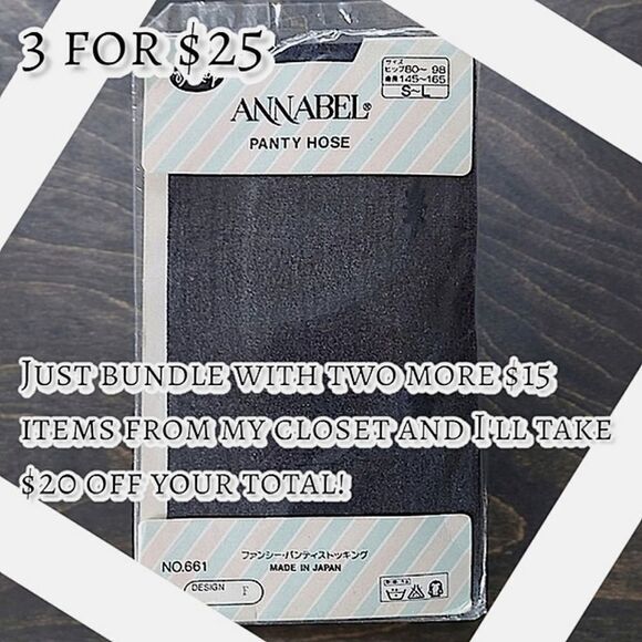 Japanese 80s deadstock sheer black seam detail pantyhose - Picture 1 of 8